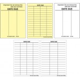 GRE Series Post-It Date Due Slips White - Pack of 100 