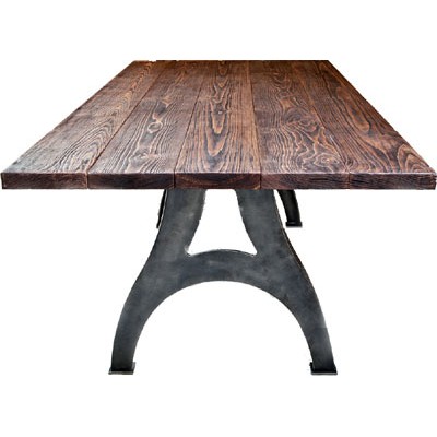 ANC Wood-Metal Indu Series Dinning Table 200/100 Rn Leg