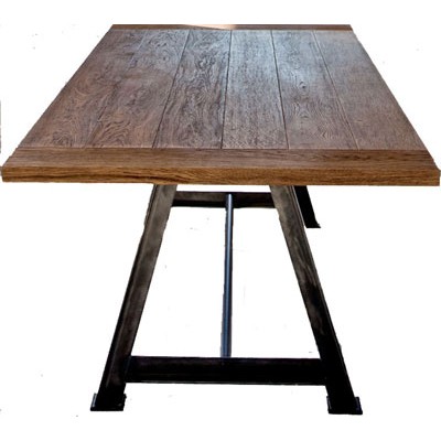 ANC Wood-Metal Indu Series Dinning Table 200/100 Alpha Leg