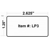 Anc Series A/F Label Protectors.3  H31,7H x W66,7mm. (roll of 1000)