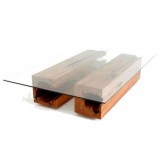 ANC Wood slab series Coffee table Twin z5g