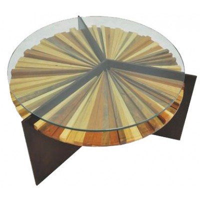 ANC Wood slab series Coffee table MANDALA L6