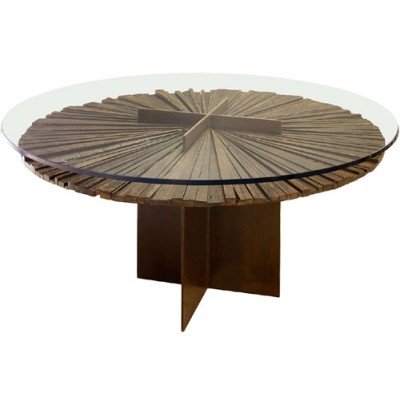 ANC Wood slab series Dinning table Mandala z1