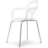 CF Series NOX Metal chair White ("Trace" Inspired)