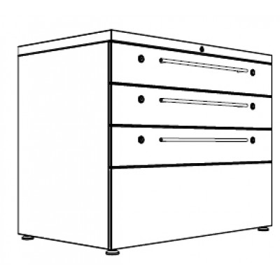 Tess Series Access 1000 Display Storage 8 drawers