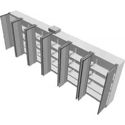 Tess Series Air tight Metal Cabinet 6x width 