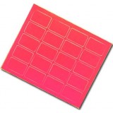 EBL Series Self-adhesive markers, red,