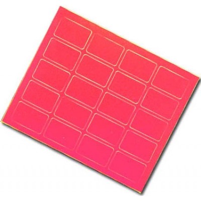 EBL Series Self-adhesive markers, red,