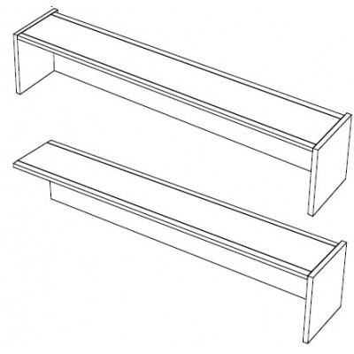 EBL Softline Desk system shelf  for module K  addon