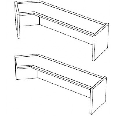 EBL Softline Desk system shelf  for module H  addon