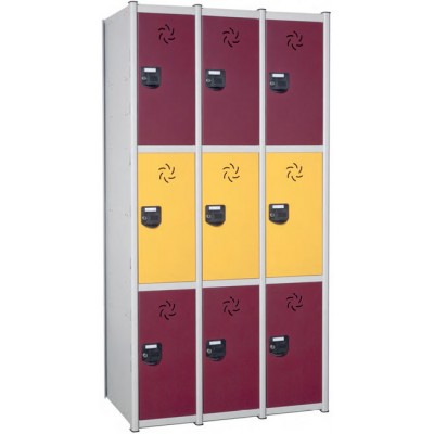 MB Series Modular Lockers Lux (dry areas) 3 door addon LM25