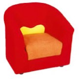 Nursery Series Πολυθρόνα Sunny (κόκκινο και κίτρινο).