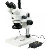 Microscope Stereo 7X-90X Trinocular w/144 4-Zone LED