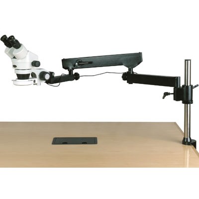 Microscope Stereo 3.5X-180X Bino Articulating Arm w/144-LED 