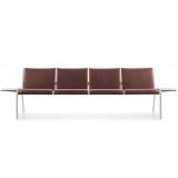 Sellex series Suma Modular seating Quadraple with side tablets upholstered