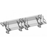 S-ER Series Intersit with backrest - Wire Mesh 6+6 seater