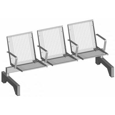 S-ER Series Topsit Wire Mesh 3 seater