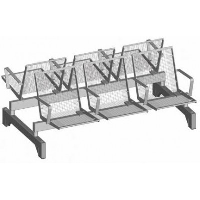 S-ER Series Topsit Wire Mesh 3+3 seater