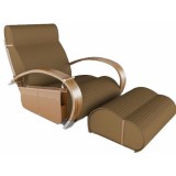 TRE Series Casablanca Armchair  + stool fabric